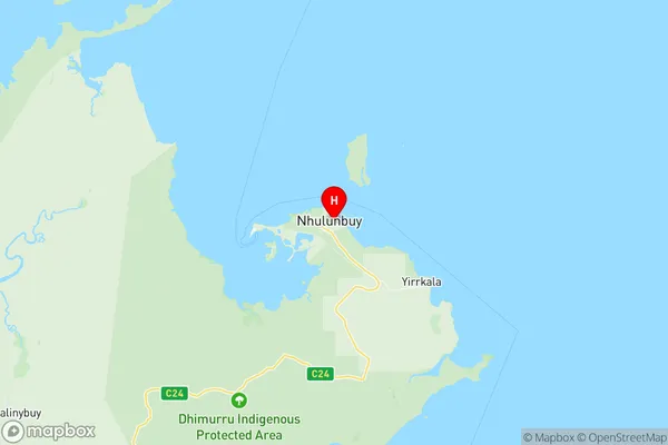 Nhulunbuy, Northern Territory Region Map