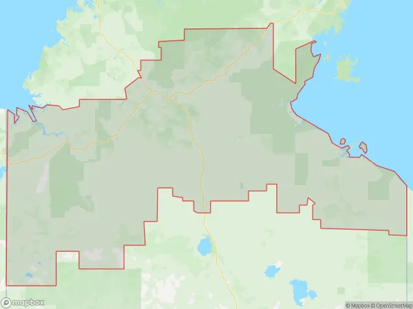 Katherine, Northern Territory Polygon Area Map