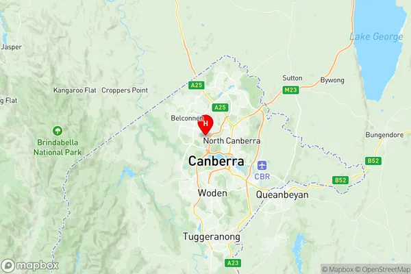 Aranda, Australian Capital Territory Region Map