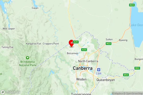 Charnwood, Australian Capital Territory Region Map