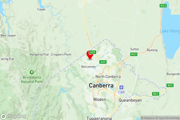 Flynn (ACT), Australian Capital Territory Region Map