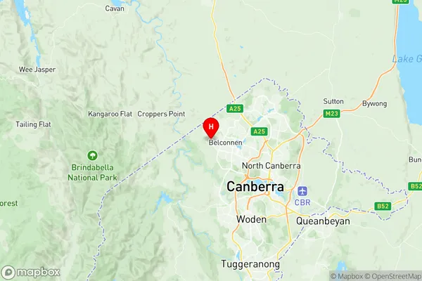 Holt, Australian Capital Territory Region Map