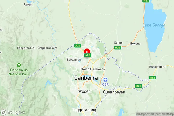 Kaleen, Australian Capital Territory Region Map