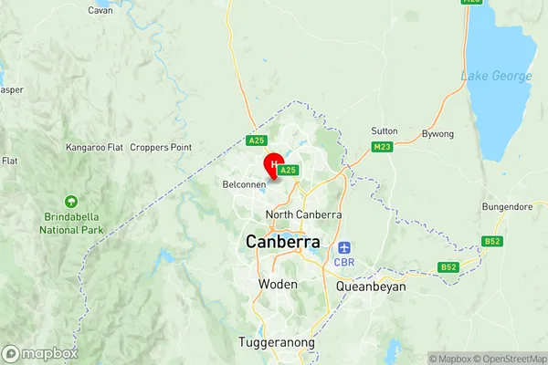 Lawson, Australian Capital Territory Region Map