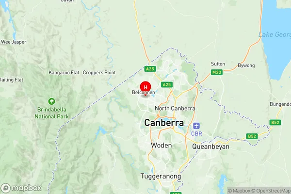 Page, Australian Capital Territory Region Map