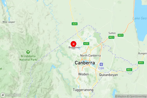 Scullin, Australian Capital Territory Region Map