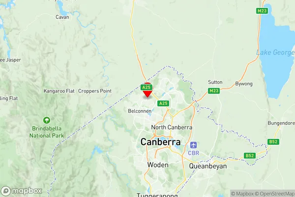 Spence, Australian Capital Territory Region Map