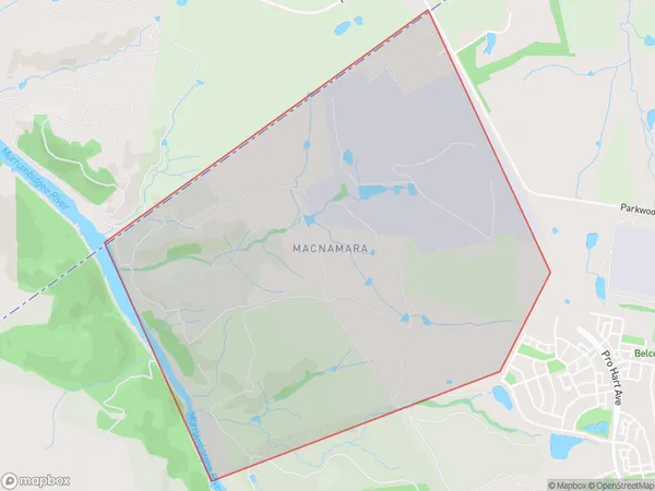 Macnamara, Australian Capital Territory Polygon Area Map