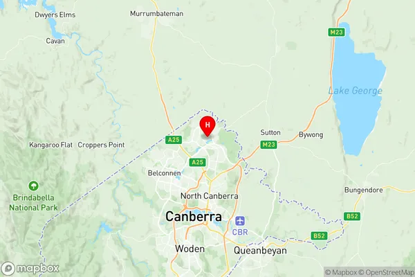 Amaroo, Australian Capital Territory Region Map