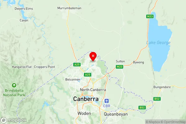 Bonner, Australian Capital Territory Region Map