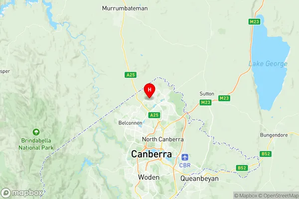 Casey, Australian Capital Territory Region Map