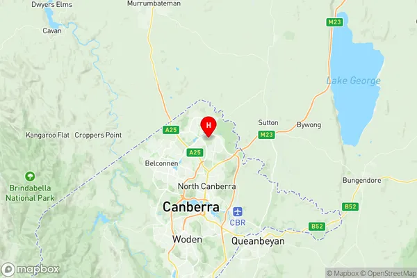 Gungahlin, Australian Capital Territory Region Map