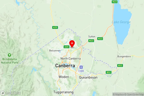 Mitchell, Australian Capital Territory Region Map