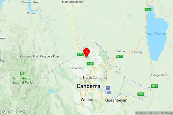 Nicholls, Australian Capital Territory Region Map