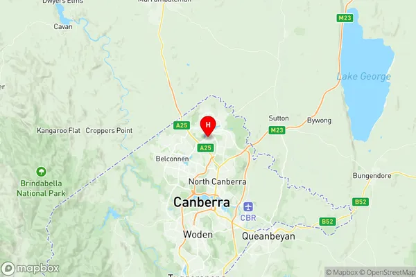 Palmerston, Australian Capital Territory Region Map