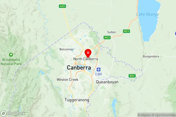 Ainslie, Australian Capital Territory Region Map
