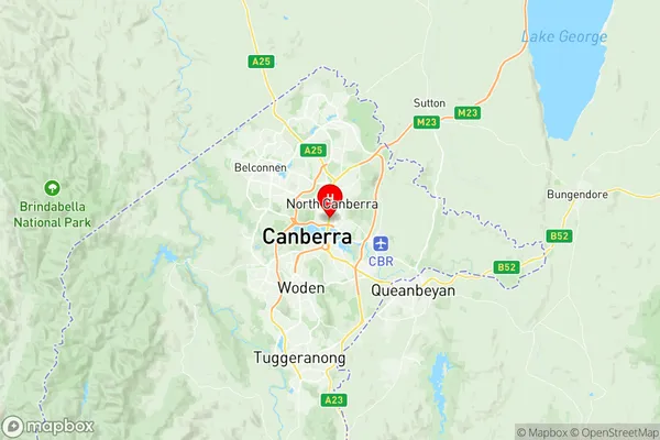 Civic, Australian Capital Territory Region Map