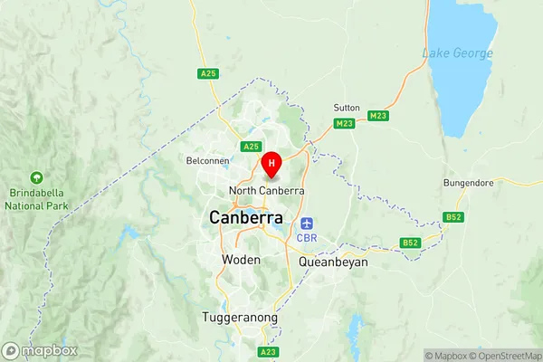 Dickson, Australian Capital Territory Region Map