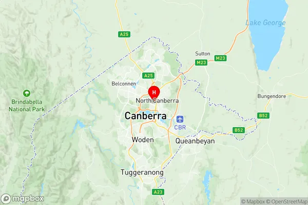 Turner, Australian Capital Territory Region Map