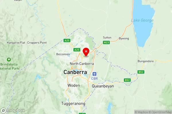 Watson, Australian Capital Territory Region Map