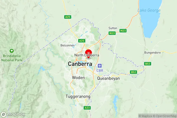 Reid, Australian Capital Territory Region Map