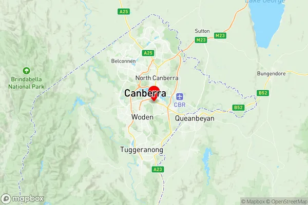 Forrest, Australian Capital Territory Region Map