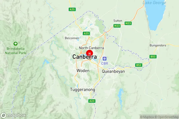 Parkes (ACT) South, Australian Capital Territory Region Map