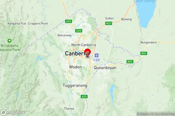 Kingston (ACT), Australian Capital Territory Region Map