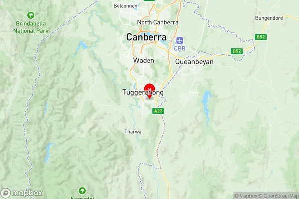 Calwell, Australian Capital Territory Region Map