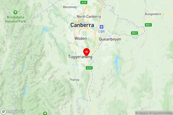 Chisholm, Australian Capital Territory Region Map