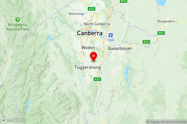 Fadden, Australian Capital Territory Region Map