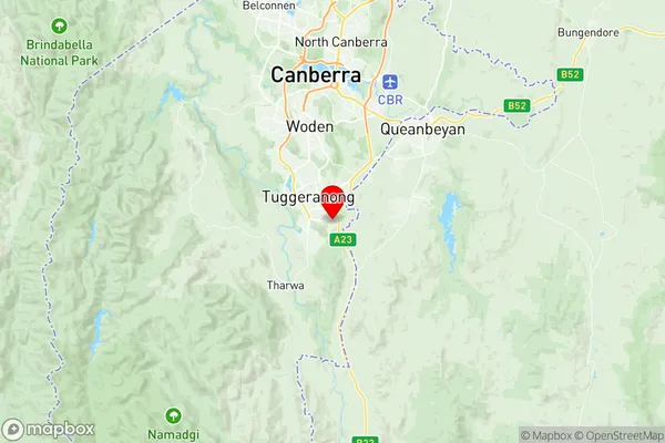 Theodore, Australian Capital Territory Region Map