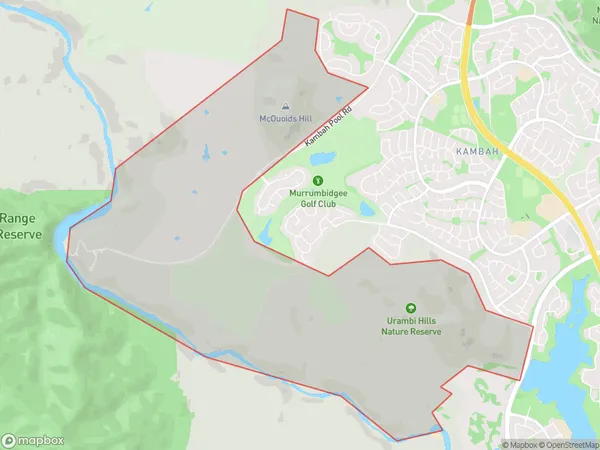 Tuggeranong West, Australian Capital Territory Polygon Area Map