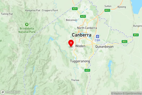 Chapman, Australian Capital Territory Region Map