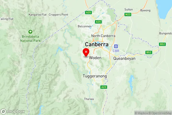 Stirling, Australian Capital Territory Region Map