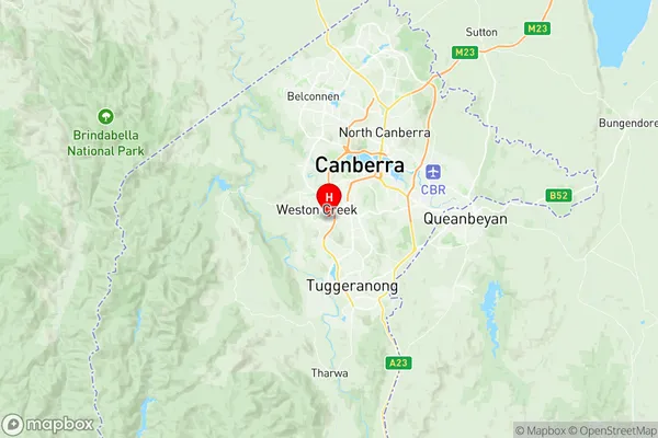 Waramanga, Australian Capital Territory Region Map