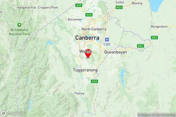 Farrer, Australian Capital Territory Region Map