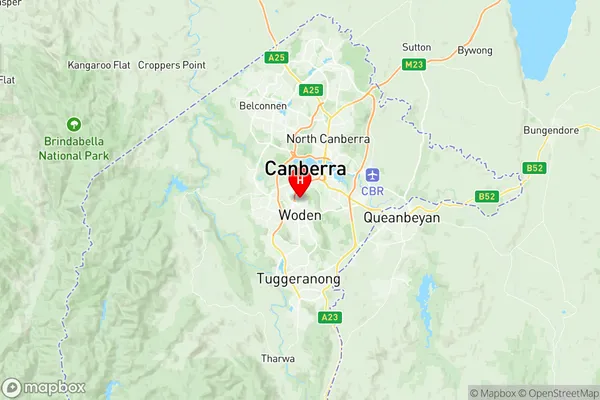 Hughes, Australian Capital Territory Region Map