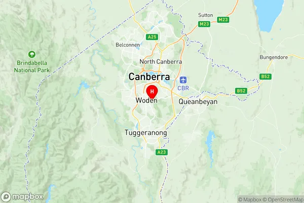 O'Malley, Australian Capital Territory Region Map