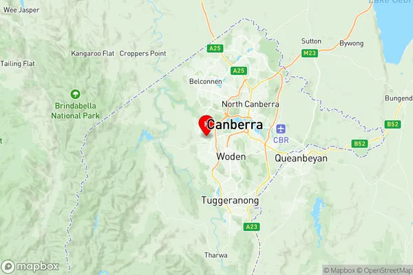 Coombs, Australian Capital Territory Region Map