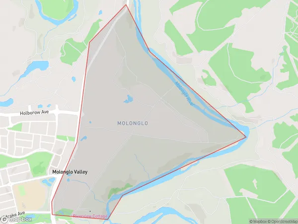 Molonglo, Australian Capital Territory Polygon Area Map