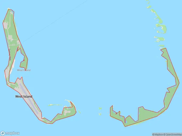 Cocos (Keeling) Islands, Other Territories Polygon Area Map