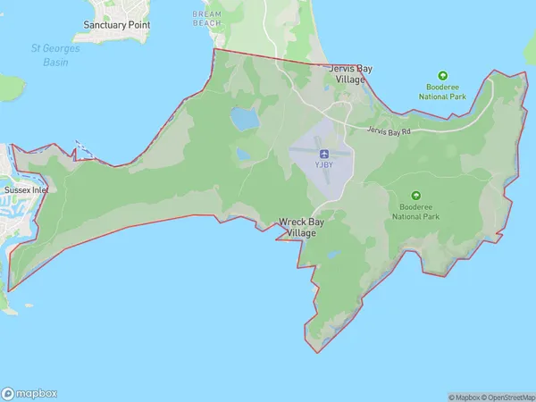 Jervis Bay, Other Territories Polygon Area Map