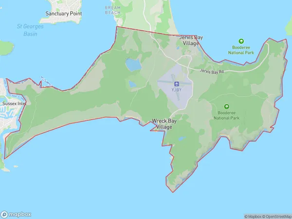 Jervis Bay, Other Territories Polygon Area Map