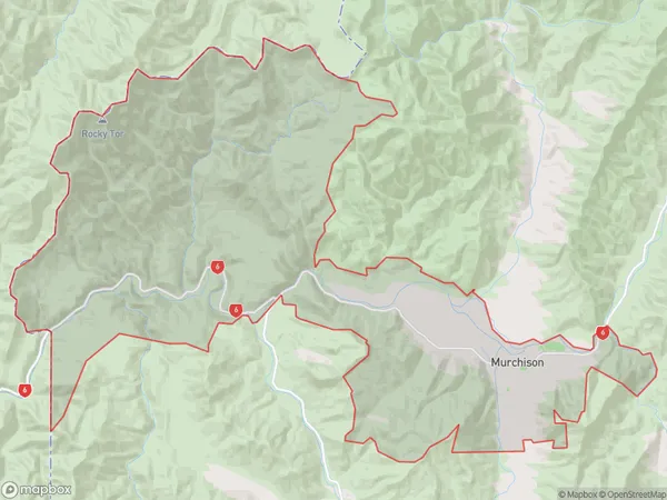 Murchison, Tasman Polygon Area Map