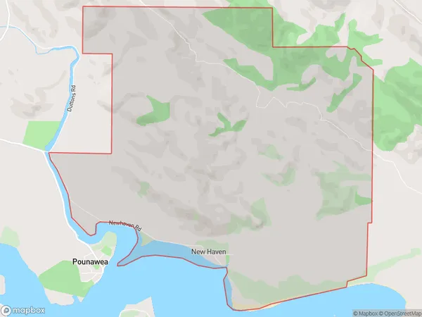 New Haven, Otago Polygon Area Map