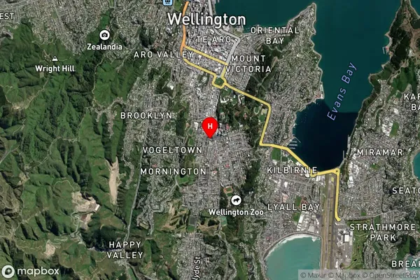 Newtown,Wellington Satellite Map