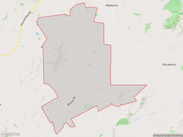 Ngahape, Waikato Polygon Area Map