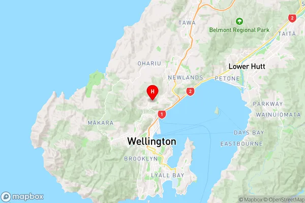 Ngaio,Wellington Region Map