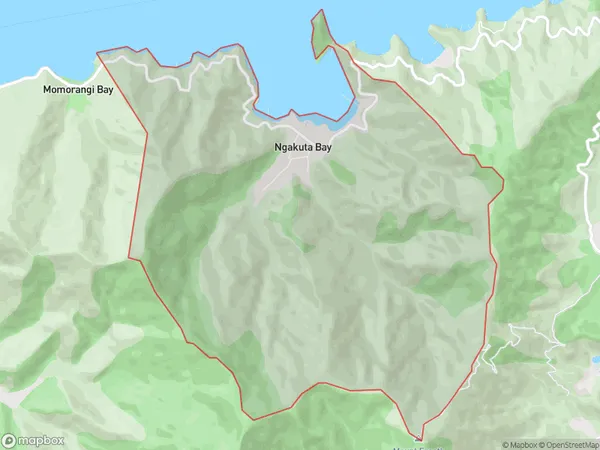 Ngakuta Bay, Marlborough Polygon Area Map